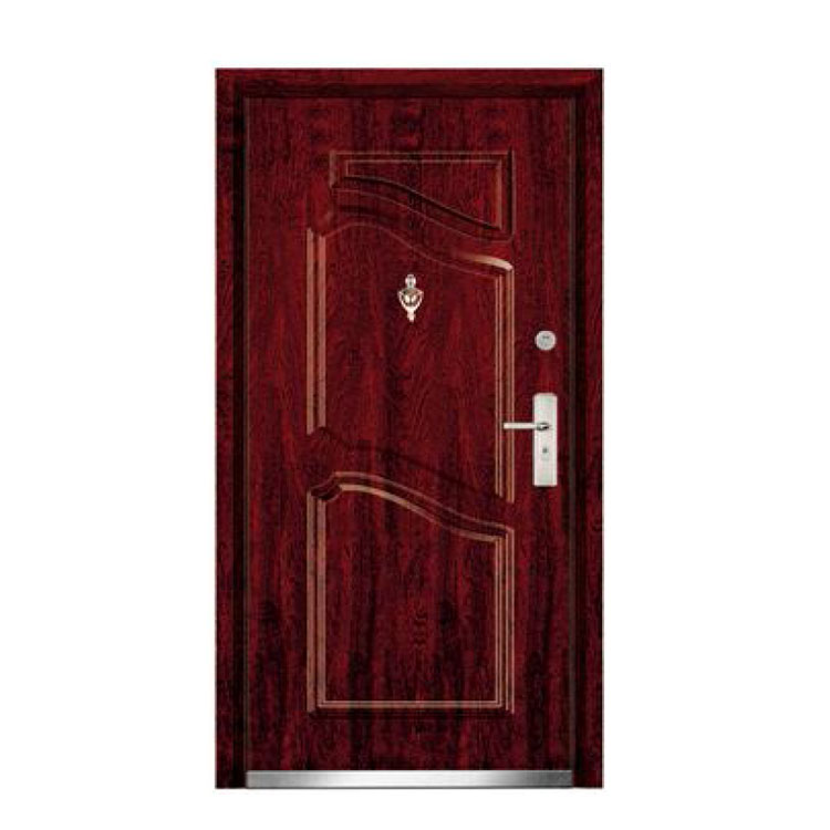 Porte d'entrée blindée normale en acier et en bois