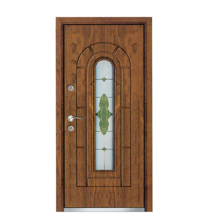Peindre une porte blindée avec du verre au milieu