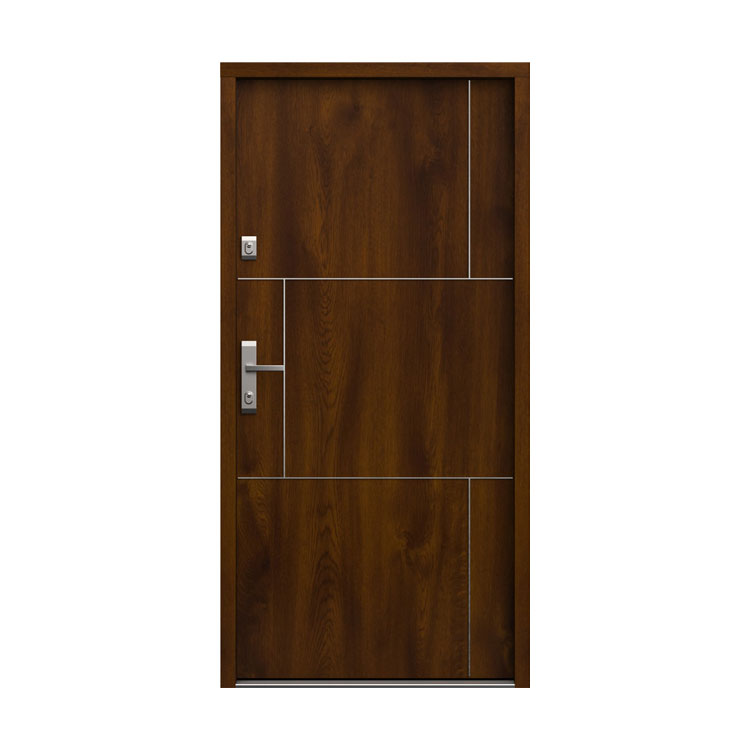 Porte d'entrée européenne en bois