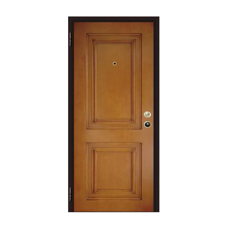 Porte blindée en bois double face en acier italien