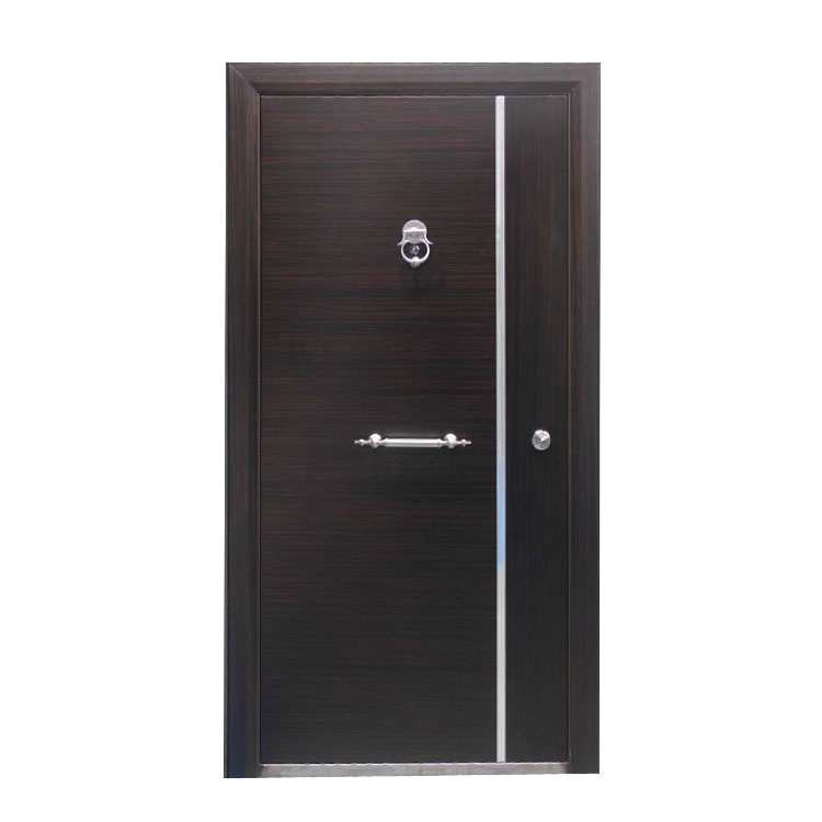 Porte de sécurité en acier blindée de maison en bois en acier de style de Turquie