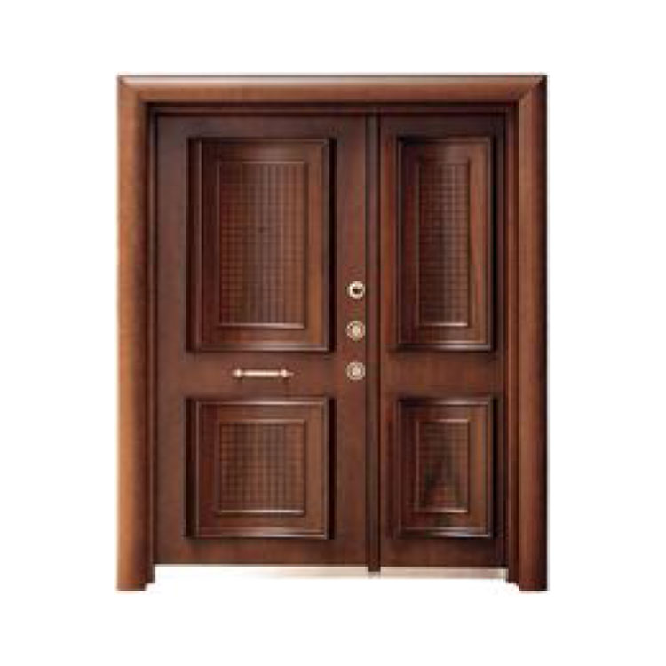 Porte de villa turque en acier et en bois