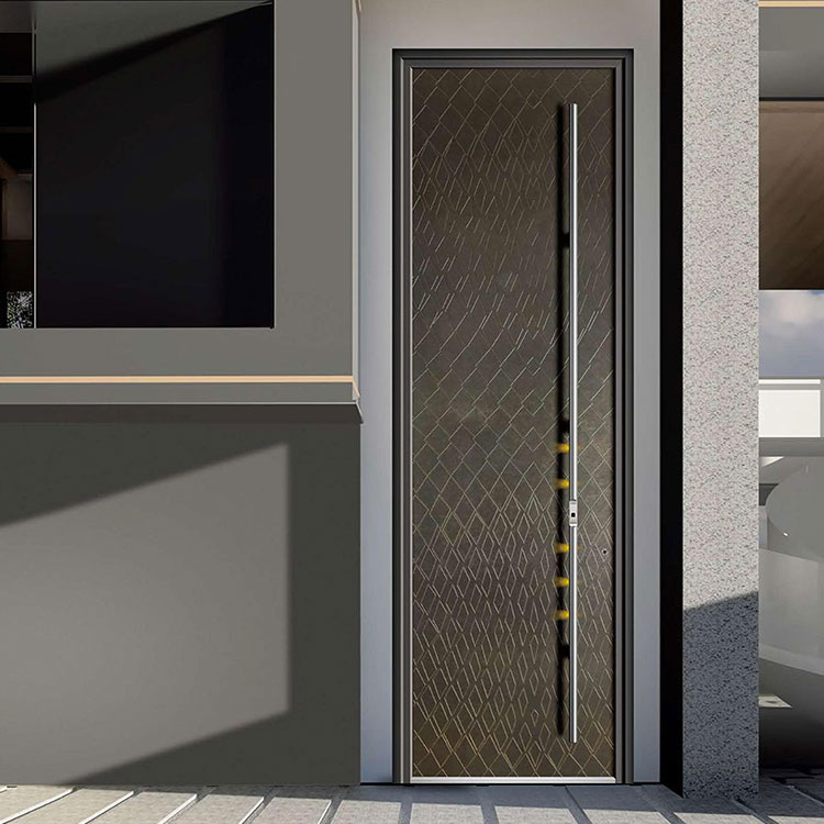 Porte pivotante en aluminium d'entrée principale