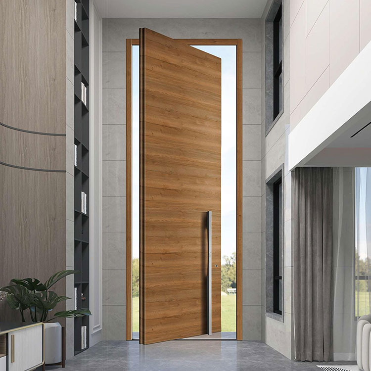 Porte tournante en MDF pour entrée principale